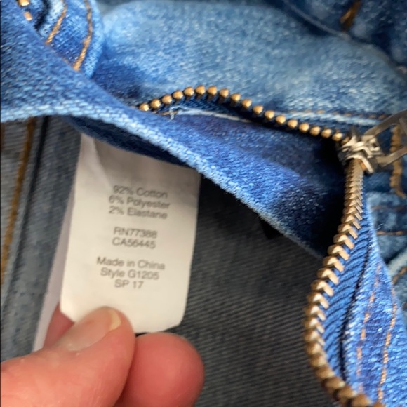 MADEWELL Skinny Blue Overalls Jeans Sz XS - Picture 10 of 11